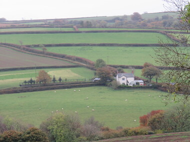 Photograph - Colour, View from Churchyard, Alwington, Devon, England
