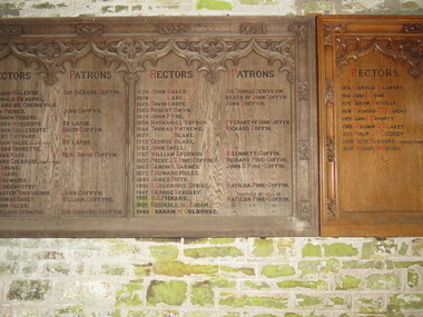 Photograph - Colour, Plaque, Church, Alwington, Devon, England