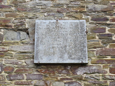 Photograph - Colour, Plaque, Schoolhouse, Alwington, Devon, England