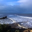 Hopkins River Mouth in flood, Warrnambool