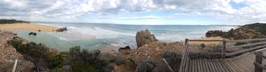 Digital photographs, L.J. Gervasoni, Hopkins River Mouth - panorama, c2010 - 2017