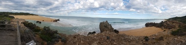 Digital photographs, L.J. Gervasoni, Hopkins River Mouth - panorama, c2010 - 2017