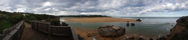 Digital photographs, L.J. Gervasoni, Hopkins River Mouth - panorama, c2010 - 2017