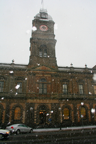 Digital photographs, L.J. Gervasoni, Ballarat Town Hall in the snow, c2006