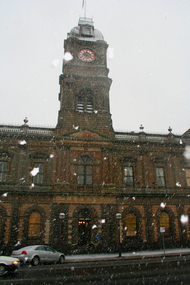 Photograph - Digital photographs, L.J. Gervasoni, Ballarat Town Hall in the snow, c2006