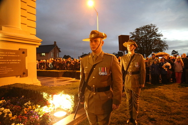Digital photographs, L.J. Gervasoni, Dawn Service ANZAC Day Arch of Victory, c2014