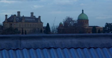 Digital photographs, L.J. Gervasoni, Xavier College from Kew Court House, c2016