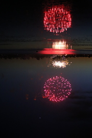 Photograph - Colour, Fireworks on Lake Wendouree, 2017, 26/01/2017