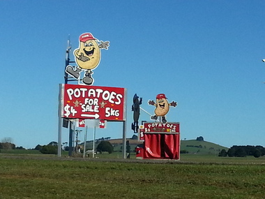 Digital photographs, 2016, L.J. Gervasoni, Potatoes for Sale at Newlyn, 2016