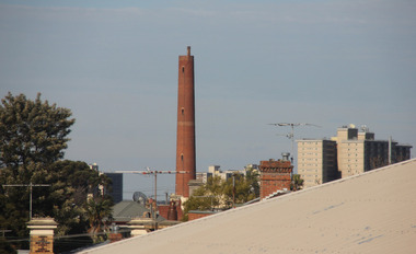 Photograph - Digital photographs, L.J. Gervasoni, Chimney from Fitzroy High School, 2013