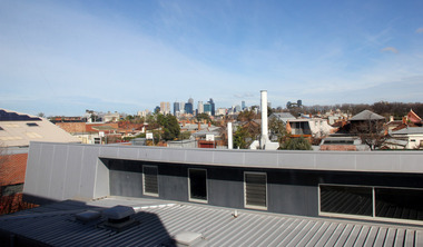 Digital photographs, L.J. Gervasoni, Looking Towards Melbourne City and inner north from Fitzroy High School, 2013