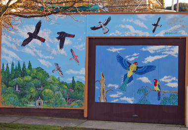Photograph - Digital photographs, L.J. Gervasoni, Ballarat's Sturt Street gardens christmas - garage, 2015