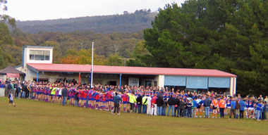 Digital photographs, L.J. Gervasoni, Laurie Sullivan Guard of Honour at Laurie Sullivan Oval, c2006, c2006