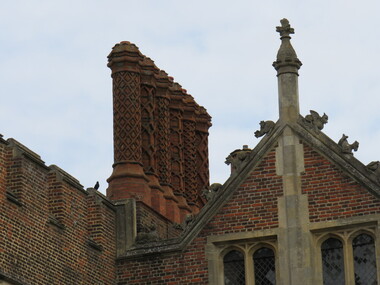 Photograph - Colour, Chimneys and Gargoyles, Hampton Palace
