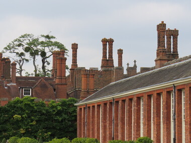 Photograph - Colour, Chimneys and Gargoyles, Hampton Palace, 2017