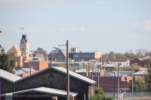 Ballarat from Ballarat East Rail Overpass