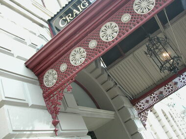 Photograph - Colour, Lisa Gervasoni, Lamp outside Craig's Royal Hotel, Ballarat