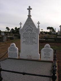 Photograph - Photograph - Colour, Bridget and Thomas Hynes Gravestone, Leongatha Cemetery, 07/06/2005
