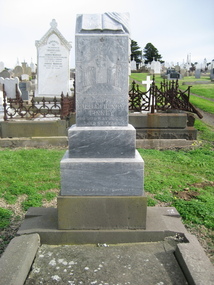Photograph - Colour, Clare Gervasoni, William Henry Finney Gravestone, Warrnambool Cemetery, 27/07/2009