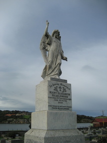 Photograph - Colour, Clare Gervasoni, Mary and Fred Heazlewood's Headstrone, Warrnambool Cemetery, 27/07/2009