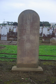 Photograph - Colour, Clare Gervasoni, Headstone for Margery and John Atcheson, Warrnambool Cemetery, 27/07/2009