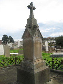 Photograph - Colour, Clare Gervasoni, John and Ann Williams' Tombstone, Warrnambool Cemetery, 27/07/2009