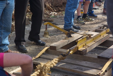 Photograph - Colour, Tug of War at Shamrock Hotel, Dunnstown, 2014, 16/03/2014