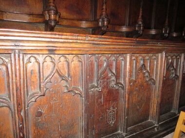 Photograph - Colour, Graffiti, Carlisle Cathedral (made 1500-1600)