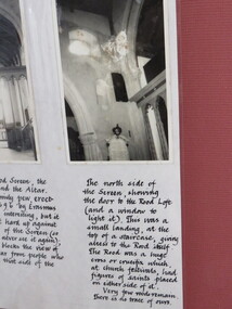 Digital Photograph, Information Display panels, Heydon Church, United Kingdom, 10/2016