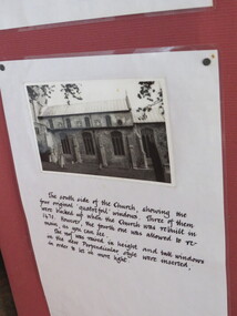 Digital Photograph, Information Display panels, Heydon Church, United Kingdom, 10/2016