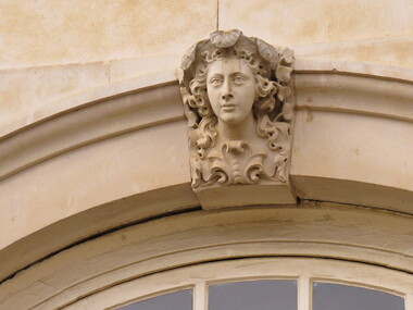 Photograph - Colour, Faces in Stonework, Hampton Palace