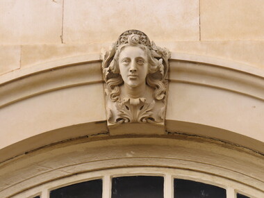 Photograph - Colour, Faces in Stonework, Hampton Palace