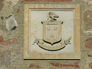 Photograph - Photograph - Colour, Oliphant Plaques, Exterior, Forgandenny church, Perthshire, Scotland, 2017, 2017