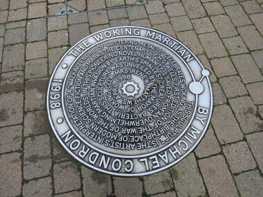 Photograph - Colour, The Woking Martian H. G. Wells, 2016, 13 October 2016