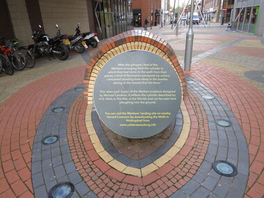 Photograph - Colour, The Woking Martian H. G. Wells, 2016, 13 October 2016