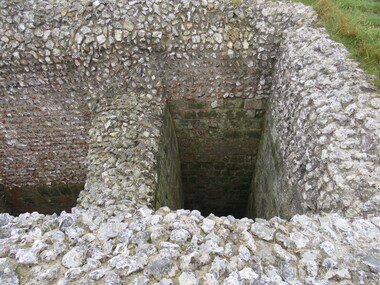 Castle toilets, Old Sarum, England, 2016