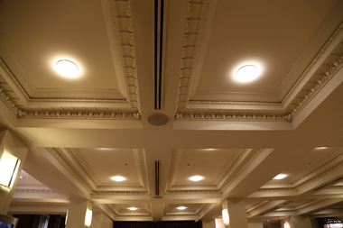 digital photographs, Lisa Gervasoni, Ceiling at the Rendezvous Hotel, Melbourne, 2017