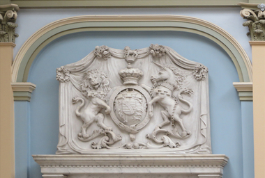 Photograph - Colour, H.R.H. the Duke of Clarence and Avondale Memorial [detail], Ballarat Town Hall, c1892, 15/09/2017