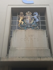 Photograph - Colour, Former Ballarat Law Courts Coat of Arms, 2017