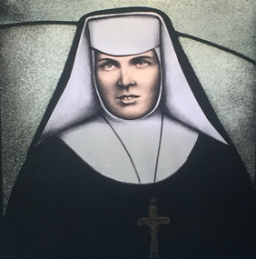 Photograph - Photograph - Colour, Stained Glass at the St John of God Hospital Chapel [detail],  2017, 2017