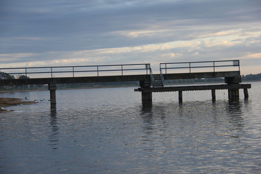 Photograph - digital photographs, Lisa Gervasoni, Pre Olympic Swimming Pool at Lake Boga, Victoria, c2010-2017
