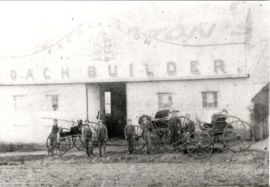 Photograph - Colour, Fred Gaulton Coach Builder Castlemaine