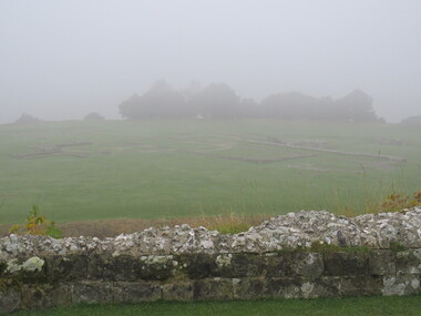 Photograph - Colour, Stonework and well, Old Sarum, England, English Heritage Site, 2016, 01 November 2016