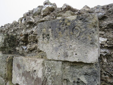Photograph - Colour, Masons' Marks, Old Sarum, England, English Heritage Site, 01 November 2016