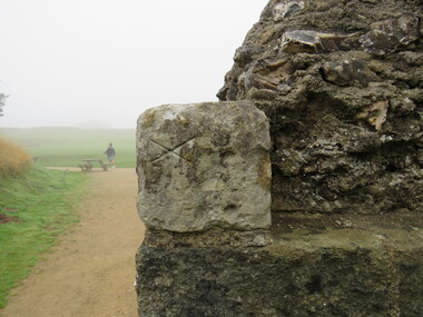 Photograph - Colour, Masons' Marks, Old Sarum, England, English Heritage Site, 2016, 01 November 2016