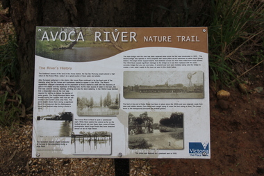 Photograph - Colour, Avoca River Interpretation Panel, 2011, 06/08/2011