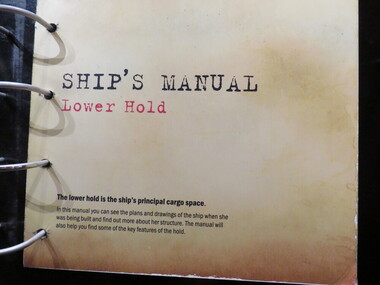 Photograph - Colour, Cutty Sark Vessel and Exhibition (Ship's Manual), Greenwich, England, 6 November 2016