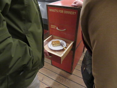 Photograph - Colour, Cutty Sark exhibition, Greenwich, England, What's for dinner?, 6 November 2016