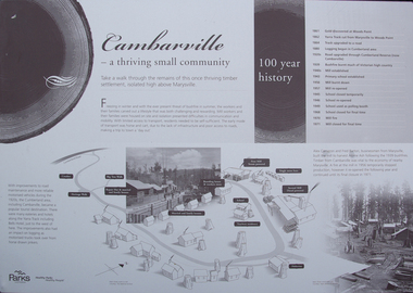 Photograph, Camberville Interpretation Panel, 2014, 04/11/2014