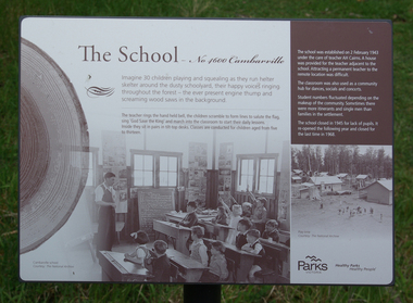 Photograph, Camberville School Interpretation Panel, 2014, 04/11/2014